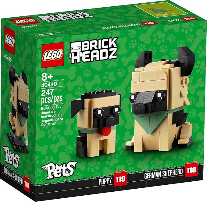 Lego BrickHeadz Pets Dogs, Cats, Fish, Birds or Hamsters (Choose Pet) (German Shepherd 40440)