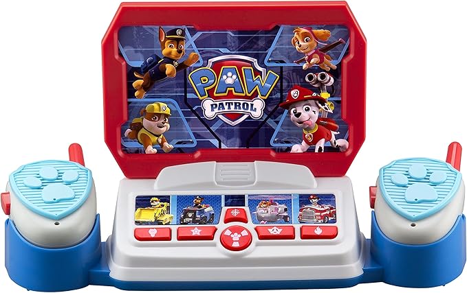 Paw Patrol Toy Walkie Talkie Command Center with Kid Friendly Two Way Radios, Built-in Speech & Sound Effects, Paw Patrol Toys for Kids