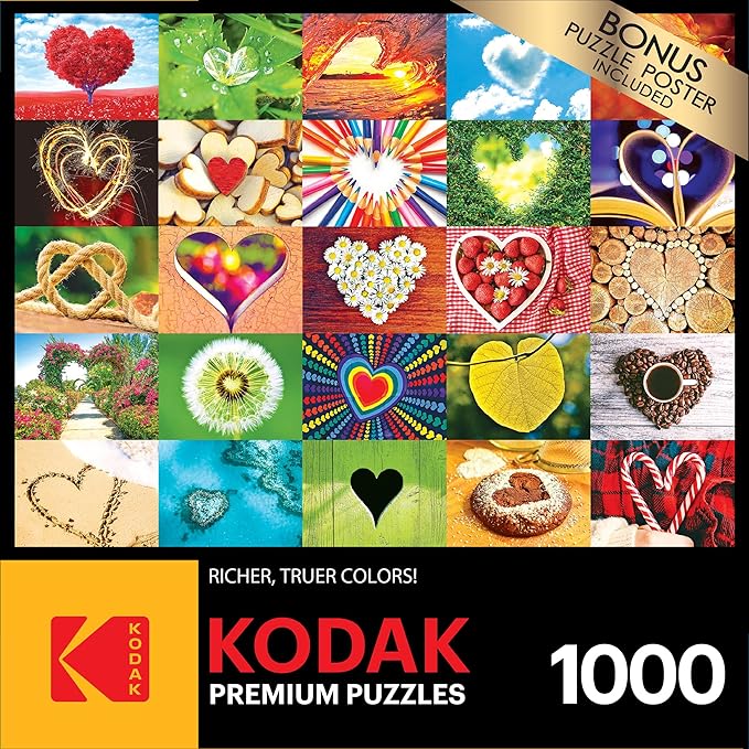 RoseArt - Kodak Premium - Love is Everywhere - 1000 Piece Jigsaw Puzzle for Adults