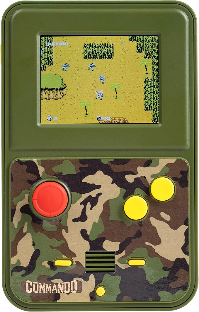 Commando Handheld Retro Game. Full Color 2.5" Screen. Original Gameplay & Sounds.