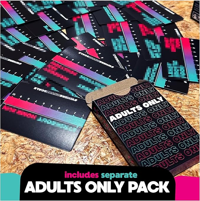 Spin Master Games, Where on The Scale, A Party Game of Extremes, for Friendsgiving, Bachelorette Parties, College, Happy Hour, Valentine's Day Gifts for Couples, 2+ Players, for Ages 18 & Up