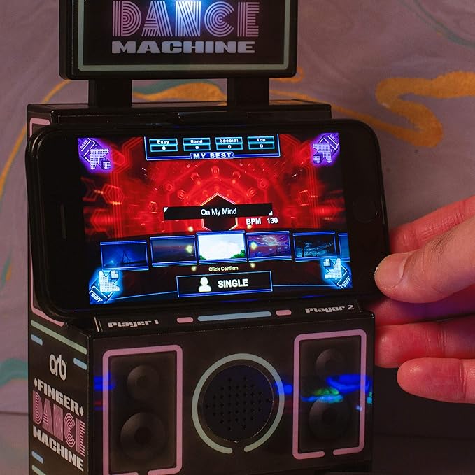 Thumbs Up Retro Games Console Arcade Finger Dance Mat Handheld Console Machine, Compatible with iPhone, Samsung and Other Smartphones