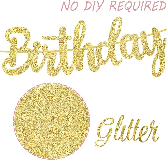 3pcs Bubble Tea Birthday Party Banners Boba Tea Birthday Decorations Gold Glitter Happy Birthday Banner Bubble Mill Tea Cutout Garlands for Baby Shower Supplies