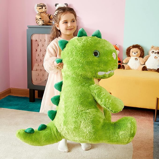 IKASA Large Dinosaur Stuffed Animal Plush Toy,Giant T-Rex Cute 23" Jumbo Soft Toys,Huge Big Size Fluffy Plushy Fat Plushie,Gifts for Kids