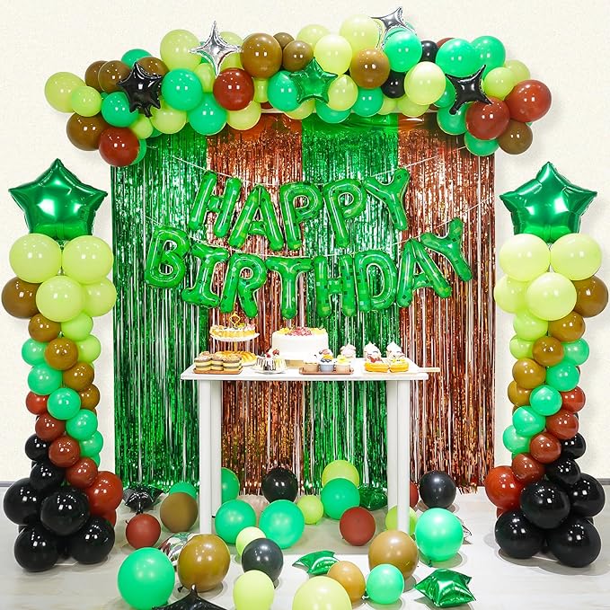 Fineclutter Balloons Column Kit Set 2 Tower Stand, Birthday Party Decoration TNT Pixel Theme Balloon 150PCS