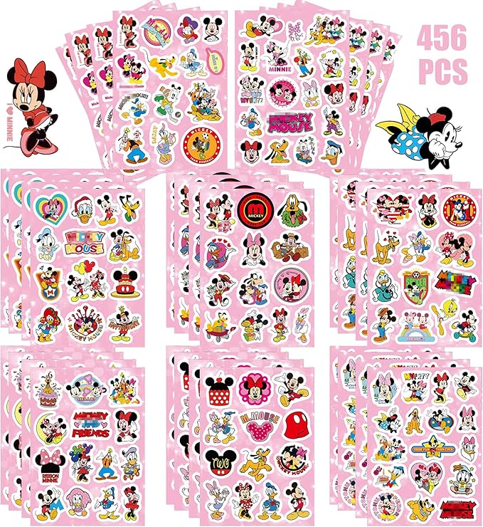 Mouse Stickers, Scrapbooking, 32 Different Sheets, Teacher Reward Stickers Prizes, Mouse Themed Birthday Party Favors Supplies，Recommended Age 18(Style B)