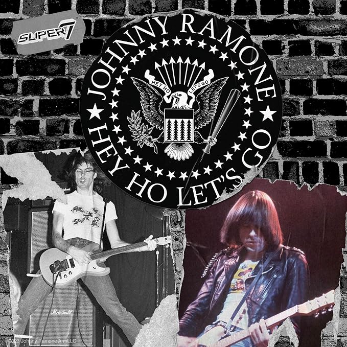 Super7 Johnny Ramone - 3.75" Johnny Ramone Action Figure with Accessory Classic Music Collectibles and Retro Toys