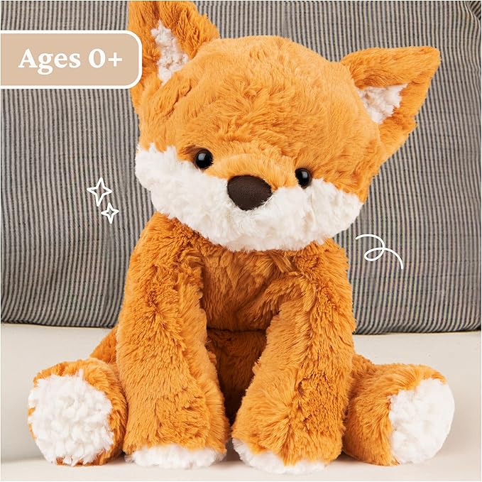 GUND Cozys Collection Fox Stuffed Animal Plush Toy for Ages 1 and Up, Orange, 10”