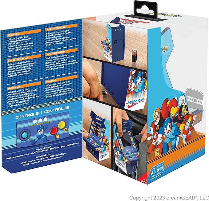 My Arcade Mega Man Micro Player Pro: Mega Man Retro Games, Titles 1 Through 6, Classic Video Games