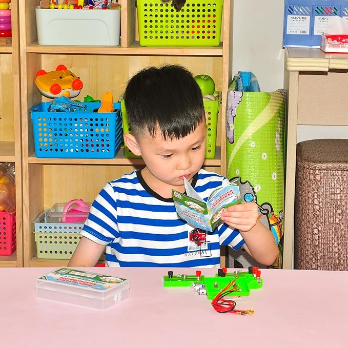 OSOYOO Electricity Circuit Learning Kit for Science Study,Series Circuit Parallel Circuit, Physics Experiments Learning Tool