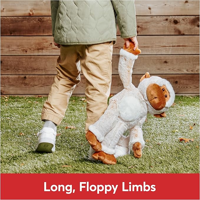 GUND Tilly The Monkey Plush, Premium Stuffed Animal for Ages 1 and Up, Cream/Brown, 15”