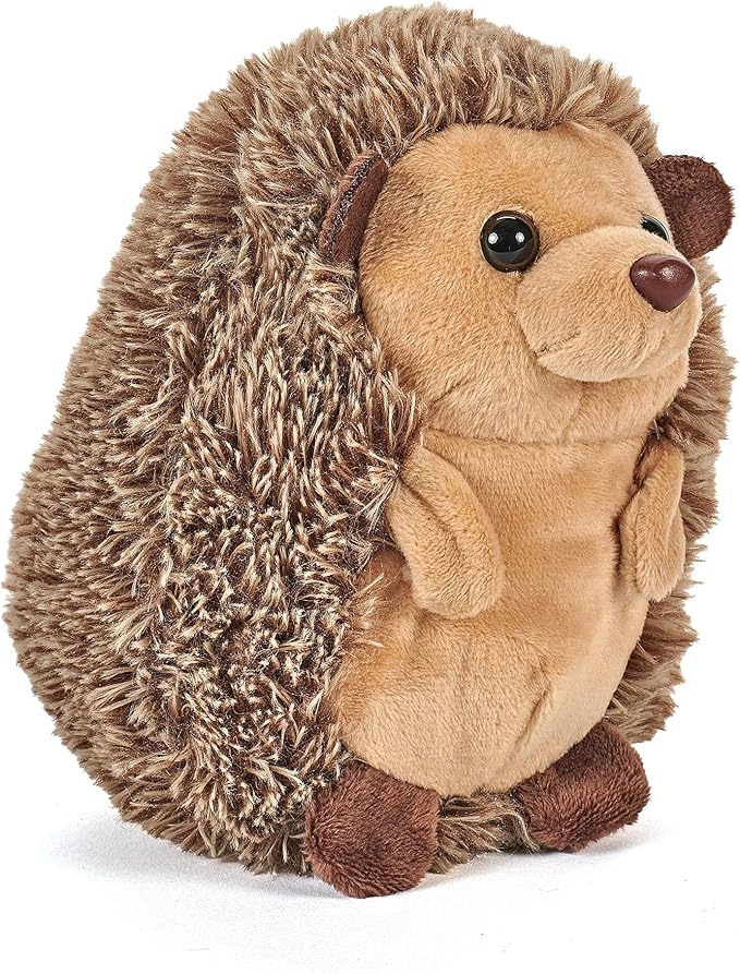 The Petting Zoo Hedgehog Stuffed Animal Plushie, Gifts for Kids, Wild Onez Babiez Wildlife Animals, Hedgehog Plush Toy 6 inches