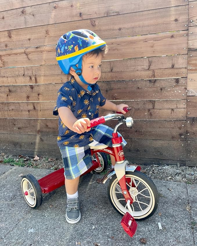 Radio Flyer Classic 10 Inch Toddler Tricycle with Rubber Tires and Steel Frame, Red | Toddler, Rubber Tires, Steel Frame