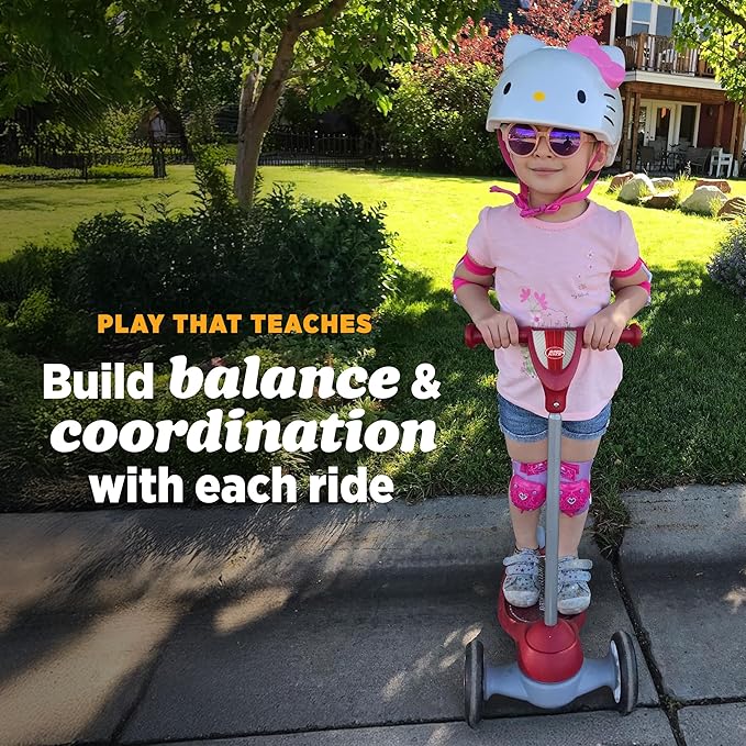 Radio Flyer My 1st Scooter, Red, For Kids 2-5 Years Old, Extra Wide Base for Balance, 2 Front Wheels for Added Stability, Easy to Use Foot Brake, 3 Wheel Scooter for Kids, (Amazon Exclusive)