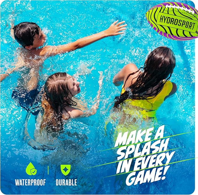 Water Football for Pool, Beach, Lake - Waterproof Pools Toys for Kids Ages 8-12 - Boys Gift - Swimming Balls Sports - Family Games - Teens Boys & Adults Fun - Outdoor Accessories - Birthday Gifts