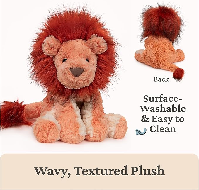 GUND Cozys Collection Lion Plush Stuffed Animal for Ages 1 and Up, Orange/Red, 10"