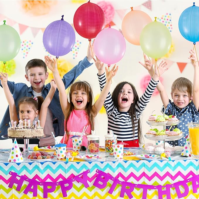 JOYIN 36 Pcs Punch Balloons, Easter Egg Fillers, Heavy Duty Party Favors for Kids, Punching Balloons with Rubber Band Handle for Birthday, Goodie Bags Stuffers, Party Supplies
