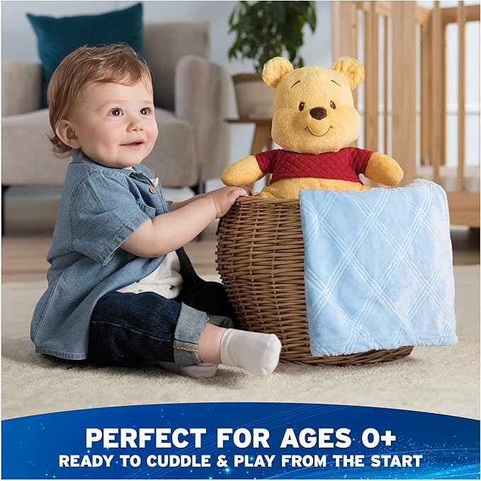GUND Disney Official Winnie The Pooh Oh So Snuggly Plush, Teddy Bear Stuffed Animal for Babies and Infants, Yellow, 12.5”