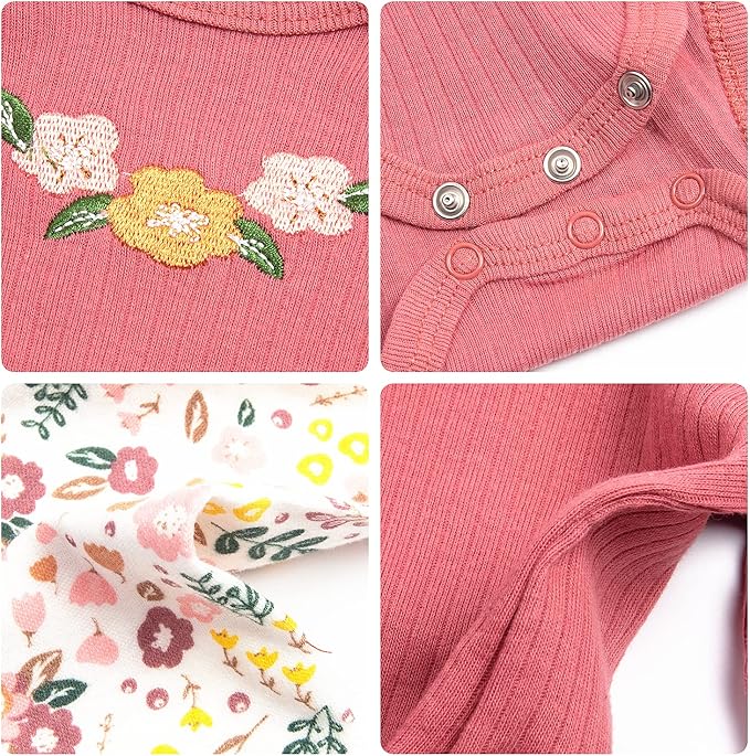Pedolltree Reborn Baby Doll Clothes 22 inch Girl Outfit Accessories for 20-22 Inch Reborn Doll Baby Girl Doll Clothes 4pcs Set, Medium