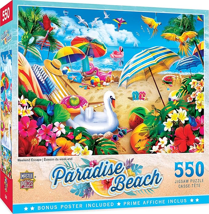 Masterpieces 550 Piece Jigsaw Puzzle for Adults and Family - Weekend Escape - 18"x24"