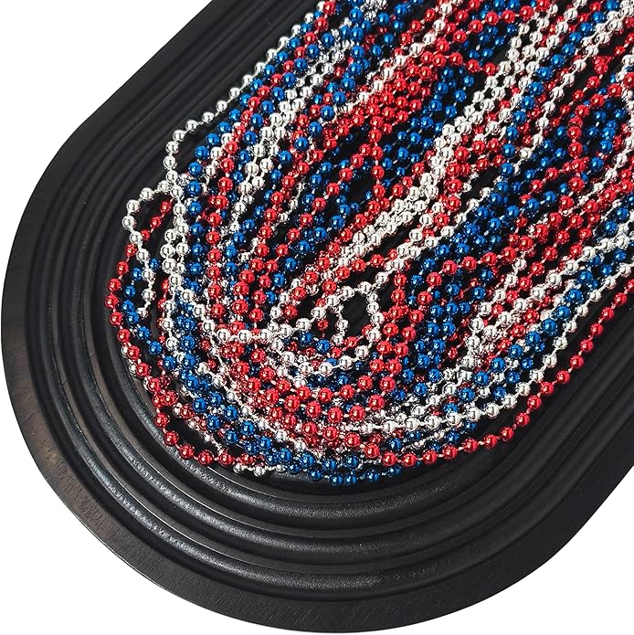 LUV HER Beaded Necklaces 24-Pack – Party Accessories for Girls & Women – Festive Dress-Up & Pretend Play