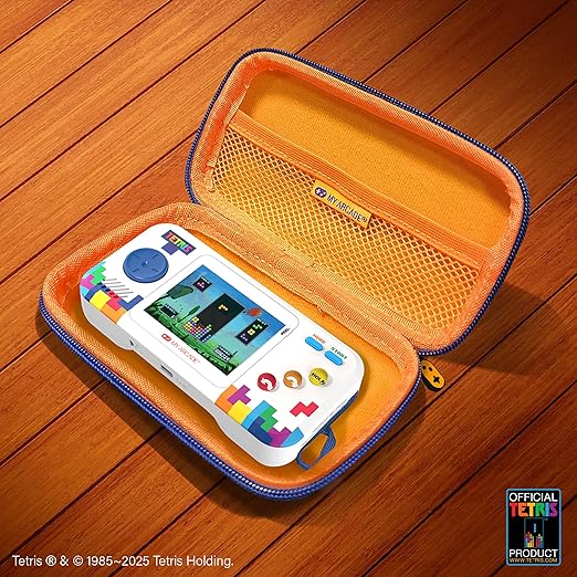 My Arcade Tetris Pocket Player Bundle: Officially Licensed, Portable Gaming Console, Puzzle Games,Travel Case and Screen Protector Included