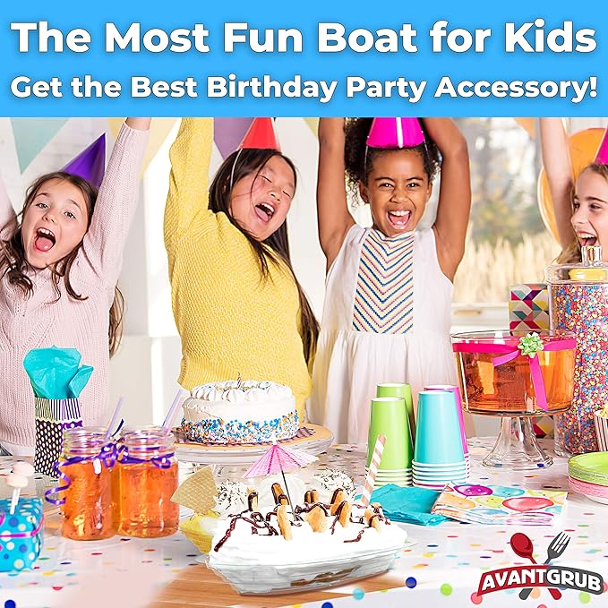 Super Fun Recyclable 8oz Banana Split Boats 250 Pack. Durable, Disposable Ice Cream Sundae Bowls. Perfect Plastic Cups for Social Event or Kids Birthday Party. Great Clear Dessert Tray for Carnivals.