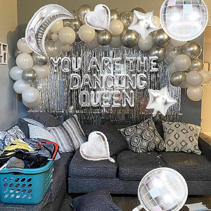 38 PCS You are the Dancing Queen Decoration Mamma Mia Party Decorations You are the Dancing Queen Balloons You are the Dancing Queen Banner 70s Disco Decoration Dancing Queen Party Supplies