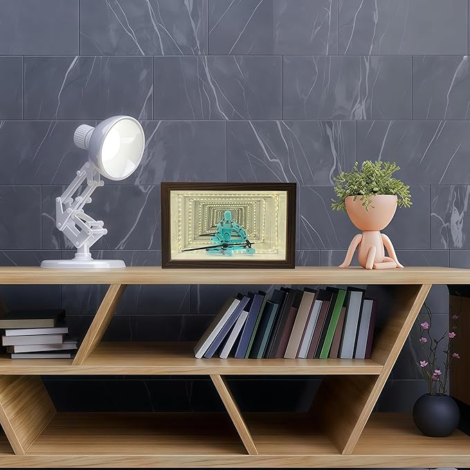 Acrylic Display Case for Collectibles – Lighted Infinity Mirror Mini & Action Figure Cabinet