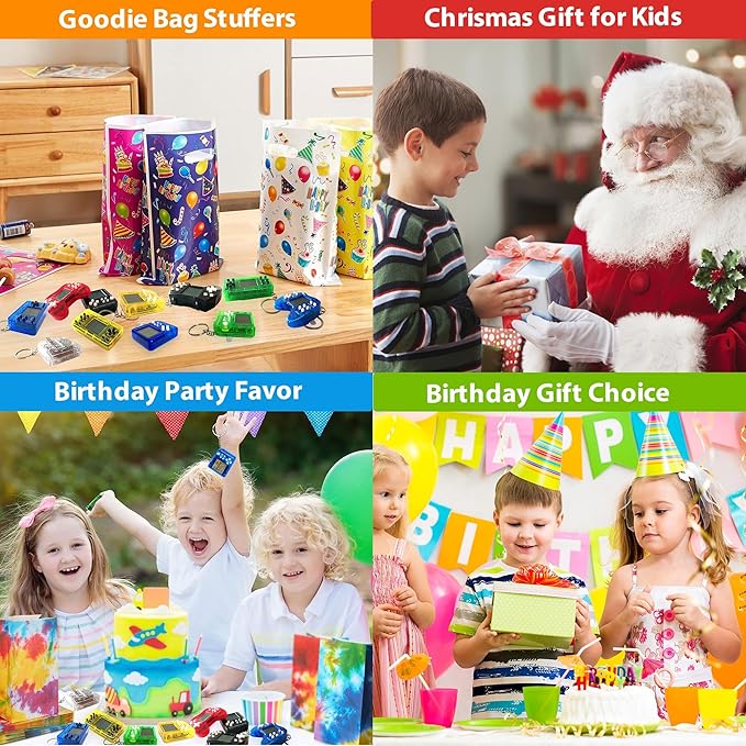 APZ 12 PCS Video Game Party Favors for Kids,Arcade Video Game Keychain Idea Gift for Video Game Party Birthday Supplies