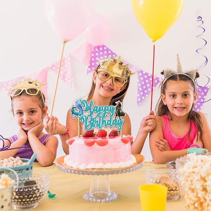 "Raya and the Last Dragn Happy Birthday Cake Topper – Princss Party Decoration – Fantasy-Themed Cake Decoration Featuring and Friends – Perfect for Birthday Parties & Celebrations"