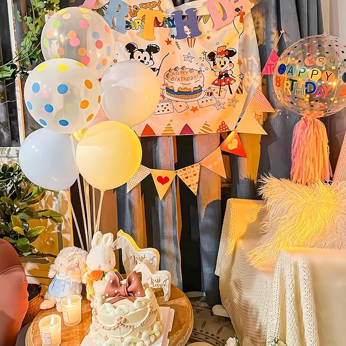 JOYYPOP 6 Sets 28 Inch Balloon Stand Kit, Balloon Holder Stickers Table Decoration Party Birthday Wedding Supplies Accessories
