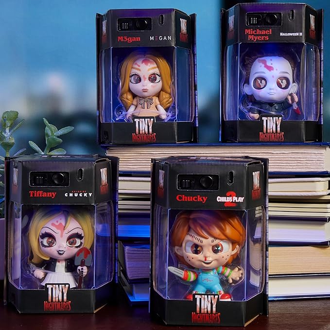 Tiny Nightmares 3-inch Black Light Edition Collectible Michael Myers Figure, Amazon Exclusive, Toy for Fans, Teenagers, Adults. Boys, Girls, Ages 14 and Up by Just Play
