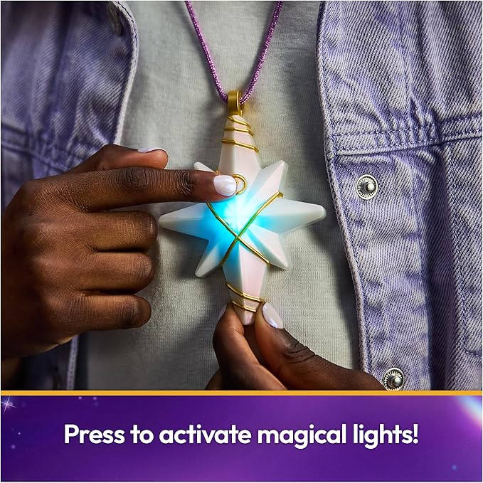 Unicorn Academy, Sophia’s Light Up Necklace & Glitter Ring, Easter Gifts Idea, Dolls & Unicorn Toys for Girls Pretend Play & Dress Up, Ages 4 and up
