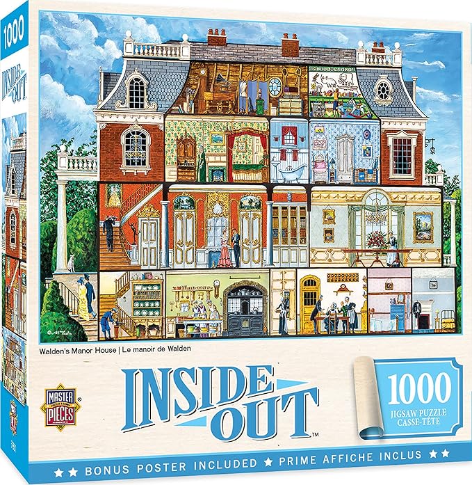 MasterPieces 1000 Piece Jigsaw Puzzle For Adults, Family, Or Youth - Walden Manor House - 19.25"x26.75"