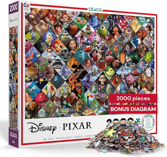 Ceaco - Disney/Pixar Clips - 2000 Piece Jigsaw Puzzle , 5"