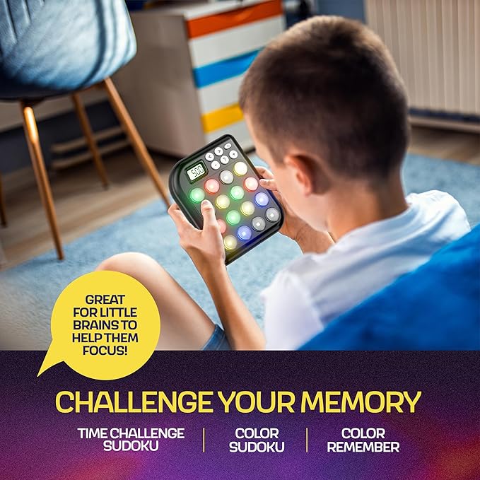 Croove Brain Teasers & Memory Game, 6 Fun Games for Kids, Easter Gifts for Kids, Cool Stocking Stuffers Toys, Best Activities for Boy, Gift Ideas for Boys & Girls Ages 6-8 9 10 11+ Year Old
