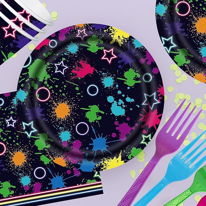 Monster Party Supplies, Monster Birthday Decorations - Monster balloons, paper plates, napkins, cups, cupcake & cake toppers, birthday banner, tattoos