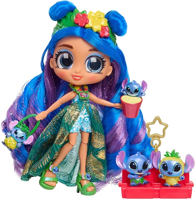 Disney Doorables ADOORBS Deluxe Stitch Superfan Doll – 5.5" Poseable Disney Stitch Fashion Doll with Mini Figures & Accessories, Easter Basket Stuffer