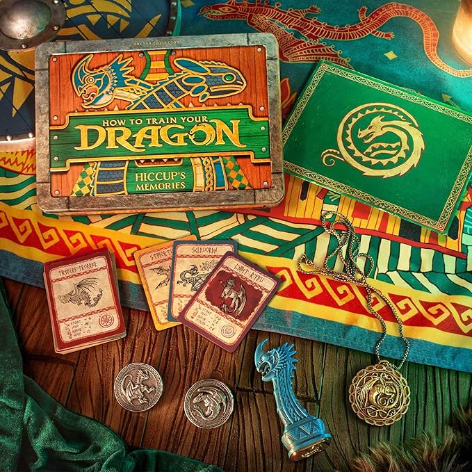Doctor Collector: How To Train Your Dragon - Hiccup´s Memories - Ultimate Collector's Tin Box, Movie Props, Photos, Maps, Coins, Authentic Memorabilia