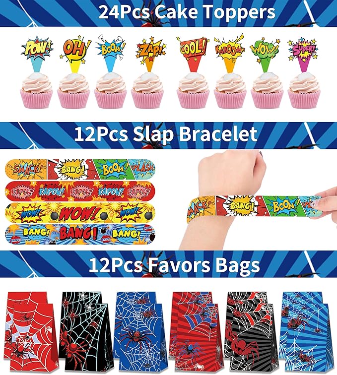 308Pcs Party Decorations Favors Supplies, Goodie Bags Fillers Stuffers for Kids Birthday Gifts