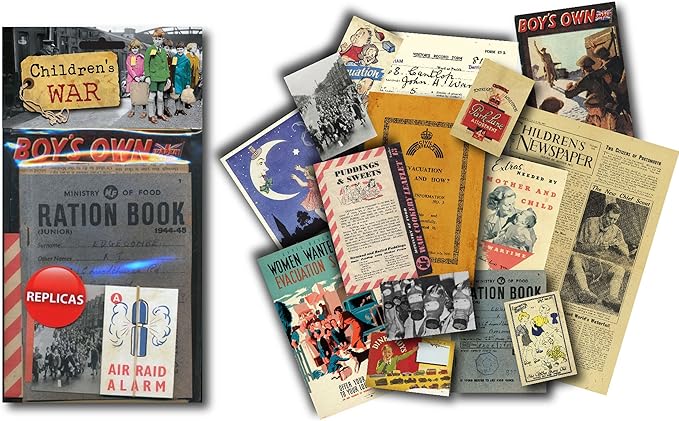 Children's War. World War 2 Replica Memorabilia Pack. Contains Replica Period Items (mp)