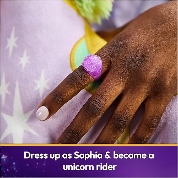 Unicorn Academy, Sophia’s Light Up Necklace & Glitter Ring, Easter Gifts Idea, Dolls & Unicorn Toys for Girls Pretend Play & Dress Up, Ages 4 and up
