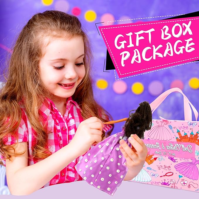 138 Pcs Doll Clothes and Accessories, 5 Wedding Gowns 9 Fashion Dresses 3 Tops 3 Pants 3 Bikini Swimsuits 20 Shoes for 11.5 inch Doll Christmas Stocking Stuffers Girls Gift Age 5-7 8-10