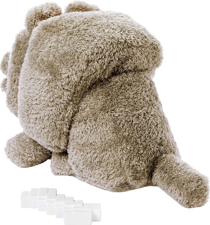 Mattel Minecraft Dennis The Wolf Plush Toy with Feeding Action & Sound, Food Mode Stuffed Animal Inspired by a Minecraft Movie (Amazon Exclusive)