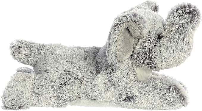 Aurora® Adorable Mini Flopsie™ Leroy Elephant™ Stuffed Animal - Mini Companions Ready for Playful Adventures - for Kids All Ages, Toddlers, Adults, and Families - Gray 8 Inches