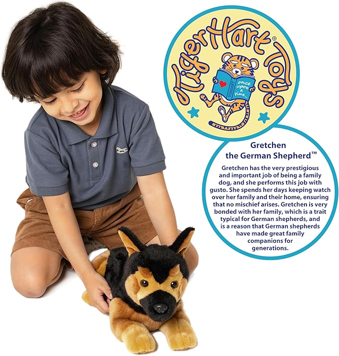 Gretchen The German Shepherd - 15 Inch Stuffed Animal Plush