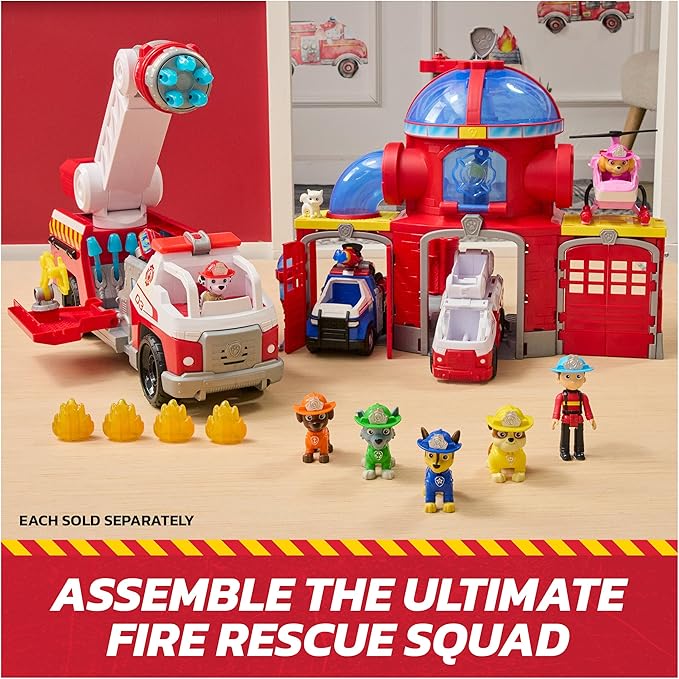 Paw Patrol Fire Rescue: Skye Rescue Fire Chopper with Action Figure, Kitty Friend & Toy Helicopter, Kids Toys for Boys & Girls Ages 3 and Up