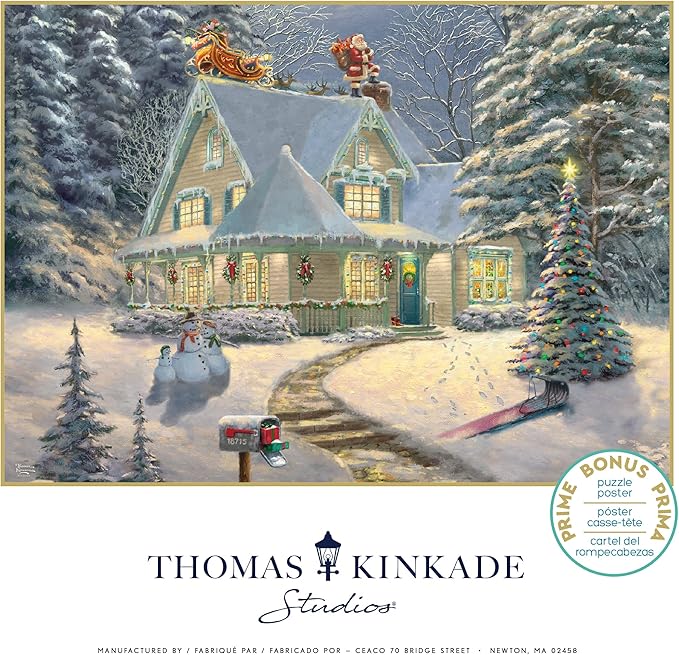 Ceaco - Thomas Kinkade - Holiday - Midnight Delivery - 1000 Piece Jigsaw Puzzle
