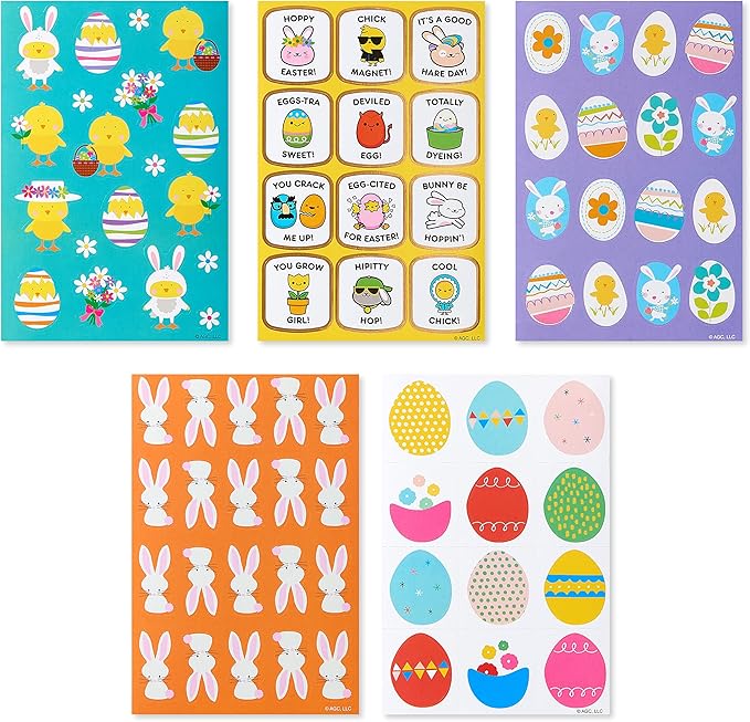 American Greetings 316-Count Easter Stickers for Kids, Easter Eggs and Bunny